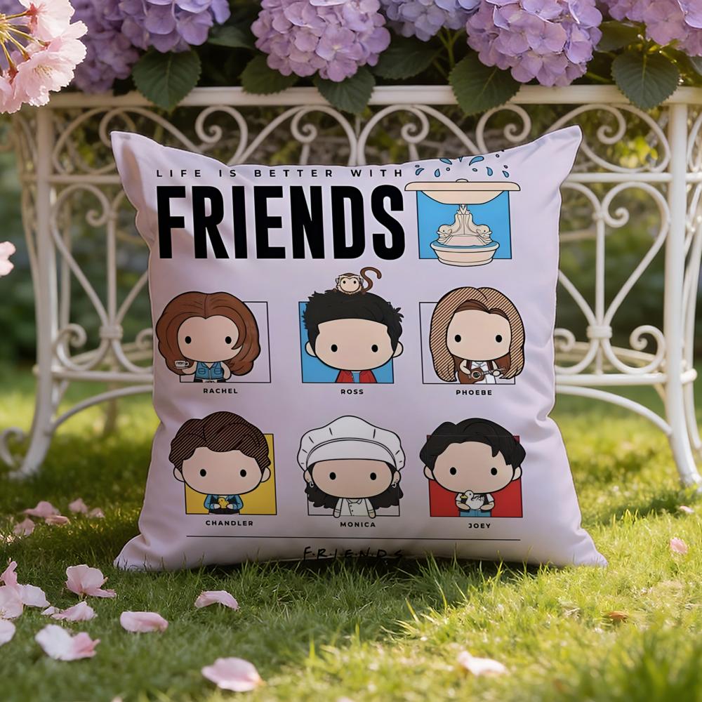 F-FriendsS Film Kuddfodral Hem & Bil Dubbelscen Kuddfodral: Vändbar för premiumkomfort