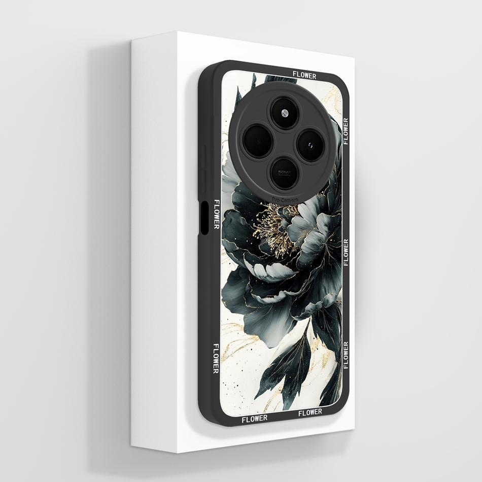 Per Custodia Telefono POCO C75 Carino Cuore Gatto Morbido Silicone Liquido Cover Posteriore Per Xiaomi Poco C 75 Protezione Completa Anti Caduta Funda Capa