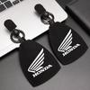 Suede Leather Car Emblem Key Case Keychain Storage Bag For Honda CB400 CB650FCBF CBR25ORR CRF SH3O0 NC75O Motorcycle Accessories