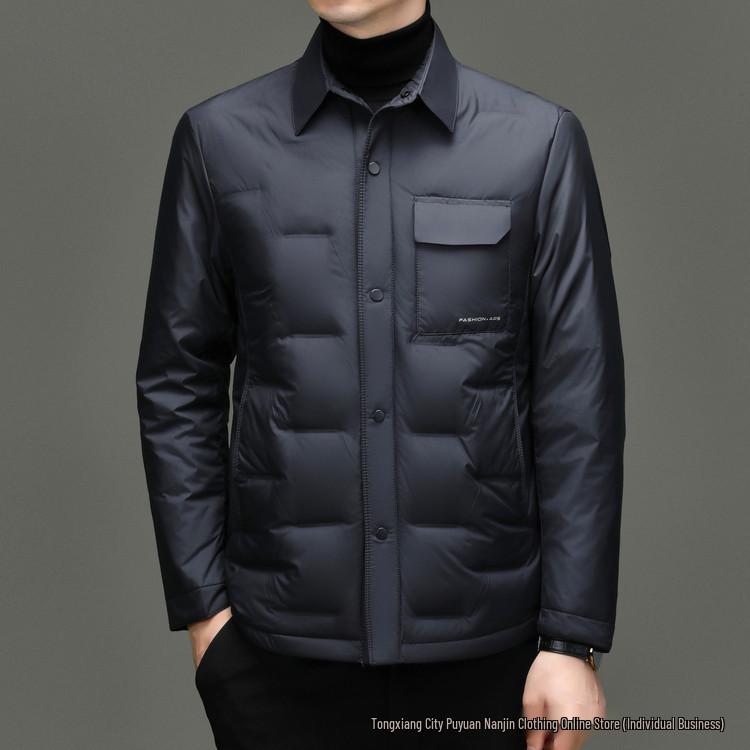 Men`s Lightweight Winter Down Jacket: Trendy