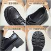 British style small leather shoes women's new autumn and winter trend loafers muffin platform single shoes
