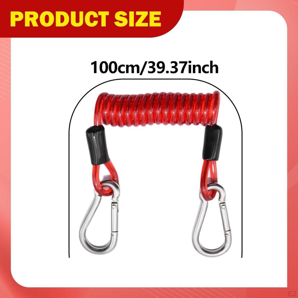 Kayak Paddle Leash Rope Paddleboard Accessories Connection Heavy Duty, for