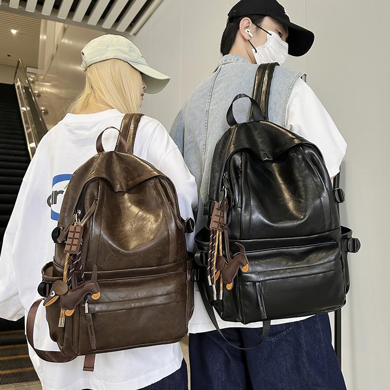 Schoolbag new Korean version ins retro backpack large capacity leisure student class schoolbag outdoor sports travel backpack