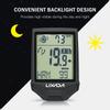 LIXADA Wireless Bike Computer Speed Meter with Heart Rate Sensor Backlight Display Multifunction Waterproof Cycling Speedometer