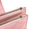 Chanel AP1928 CC Logo Quilted Matelasse Double Zip Card Case Compact Wallet
