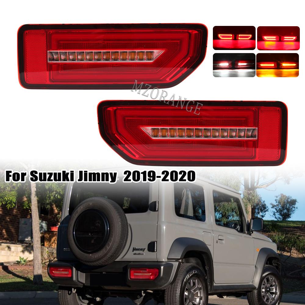 

LED Tail Lamp For Suzuki Jimny 4X4 19-22 Rear Running Lamp Parking Brake Lights Turn Signal Reflector Taillight Car Accessories 2 PCS Red