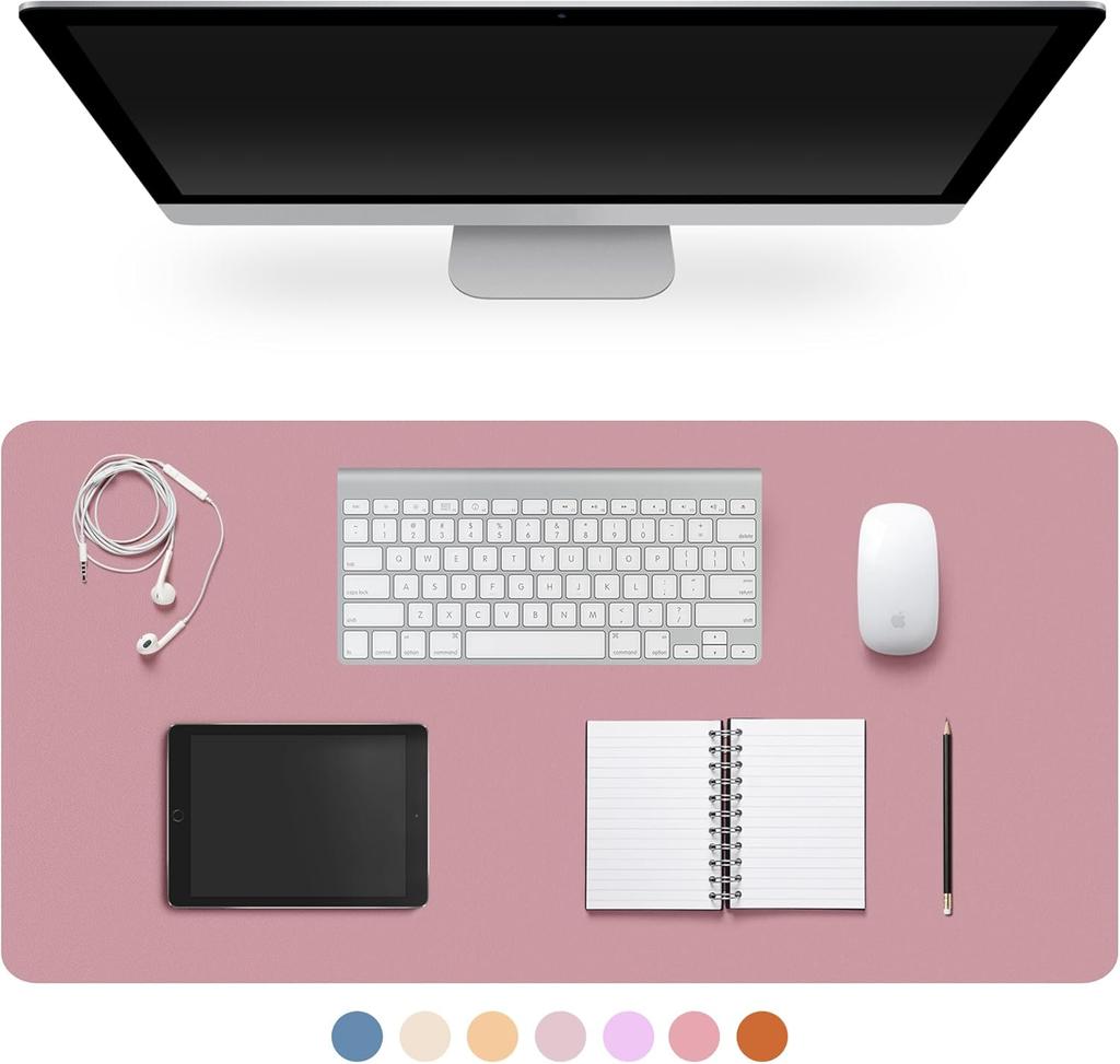 Desk Pad Protector, Non-Slip PU Leather Large Mouse Pad, Easy Clean, Writing Pad for /Home/Decor/School Desk Mat