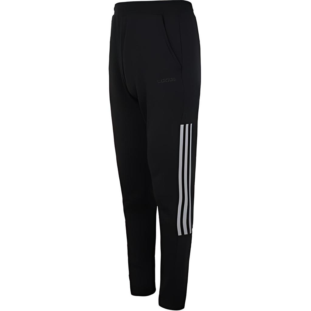 Adidas Neo M Ce 3S Tp Striped Comfortable Versatile Knitted Sports Pants Men Bottoms Black DM4251