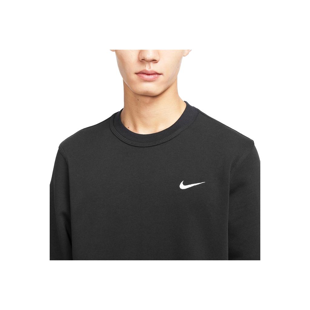 Nike Comfortable Crew Neck Pullover Sweatshirt And Fleece Lined Jogger Pants Set Men Sweatshirt Set Black 623459-010+DX1545-010