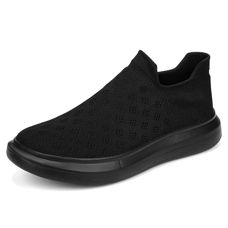 Hot Sale Black Casual Sneakers Men Sock Running Shoes Breathable Women's Sports Sneaker Outdoor Tennis Men Slip-On Footwear