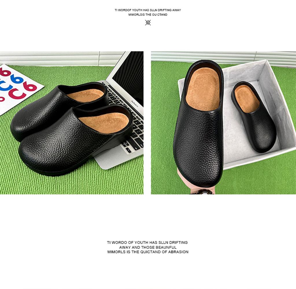 Letní styl protiskluzové sandály s uzavřenou špičkou: Odolné proti opotřebení, Bez zápachu, Unisex pro vnitřní, venkovní a kuchařské použití