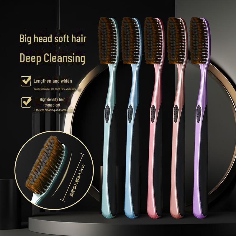 Efficient U-shaped Soft-Bristle Toothbrush, Long-Head Design, Packaged Individually, Ideal for Dropshipping