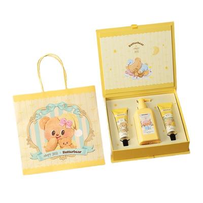 Conjunto de Presente para Cuidados Corporais Colaboração Urso de Manteiga Runpei