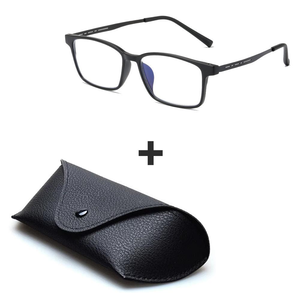 Fashion Rectangle Presbyopia Glasses Men Women Classic Black Reading Glasses Retro Ultra Light Anti Blue Light Eyewear