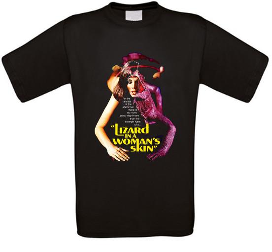 Lizard in a woman skin horror cult movie t-shirt XXXXL