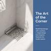 Right Angle Design Corner Floor Drain 304 Stainless Steel Wall Corner Drain  Laundry Room