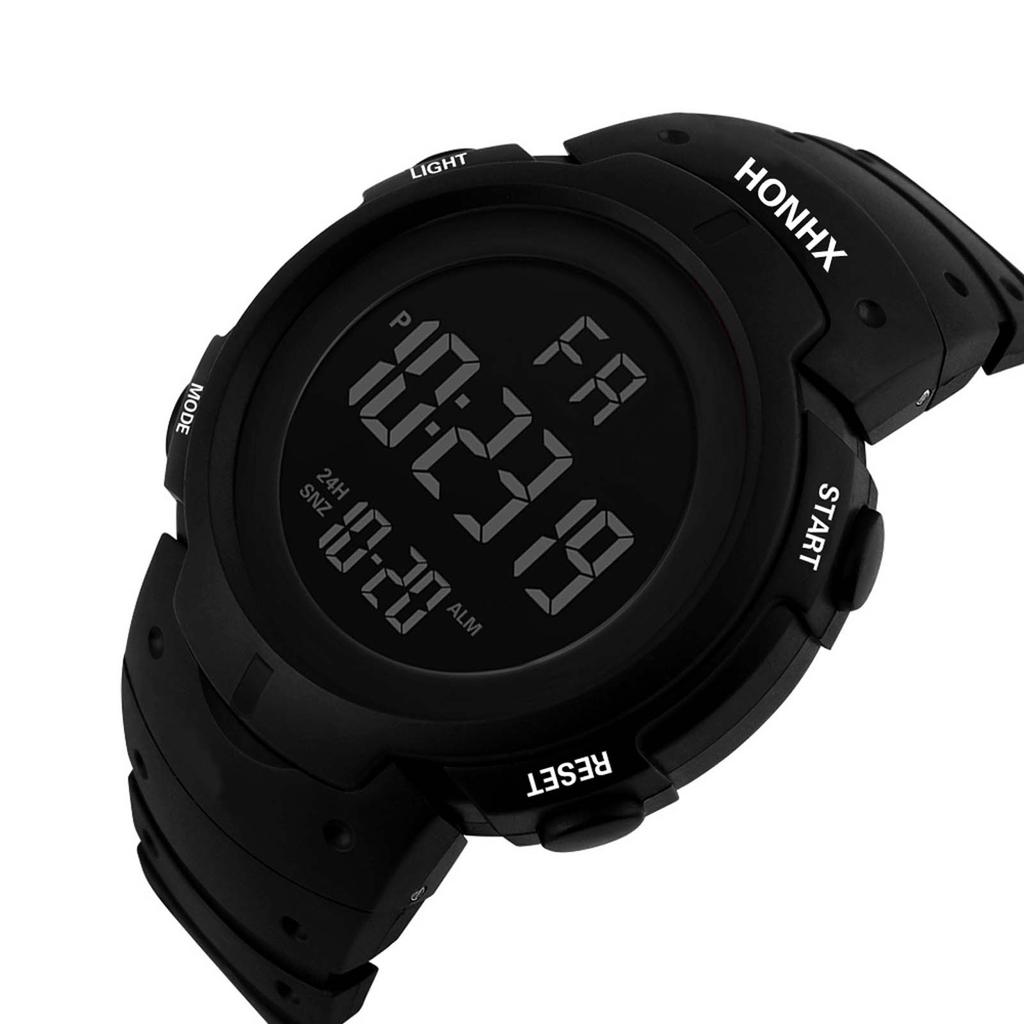  Luxury Mens Digital LED Watch Date Sport Men Outdoor Electronic Watch