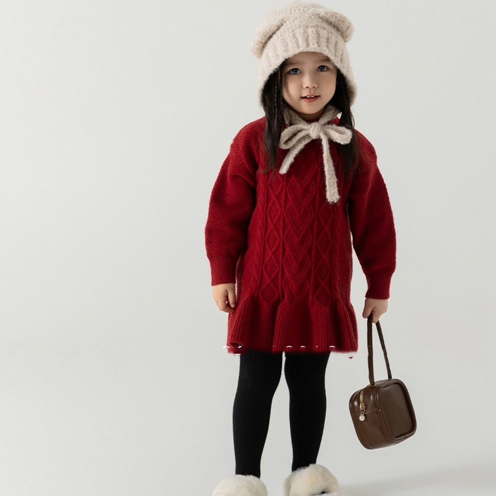 Y2K Children Hat Warm Cute Knitted Hat Fashion Bear Ears Beanie Hats  Girls