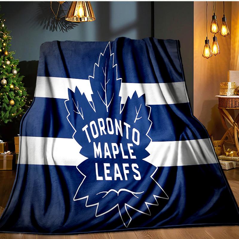 Maple Leafs Flannel Blanket, Use for Birthday/Holiday Gift, Soft Blanket for Sofa/Bed/Camping/Office/Tourism Use,All Seasons
