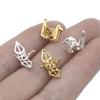 Copper Single Hanging Three-dimensional Paper Crane Pendant for DIY Jewelry Making