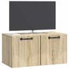 Wall Mounted TV Cabinet in Sonoma Oak 59.5 x 31 x 30 cm