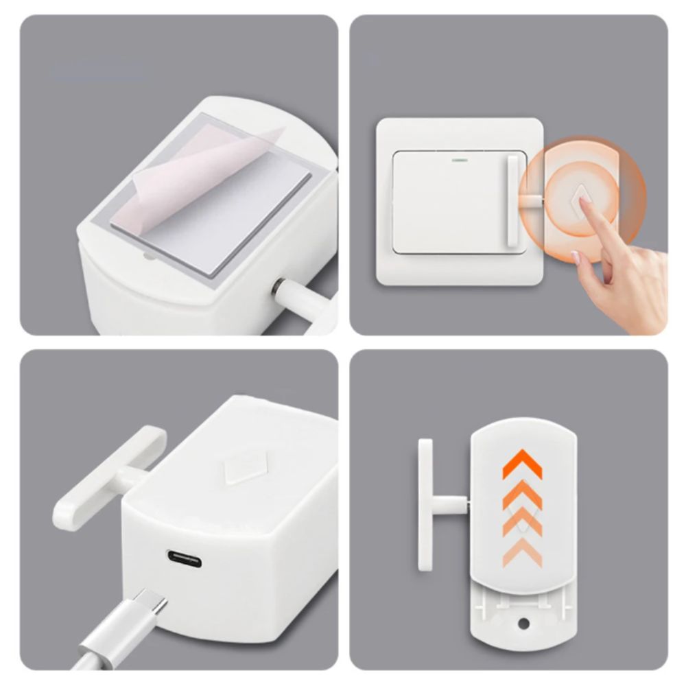 Type-C Rechargeable Wireless Control Light Switch Remote Control Wireless Control RF Version Switch Intelligent Design