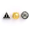 Harry Potter Set of 3 Spacer Beads Deathly Hallows, Golden Snitch, Platform 9 3/4