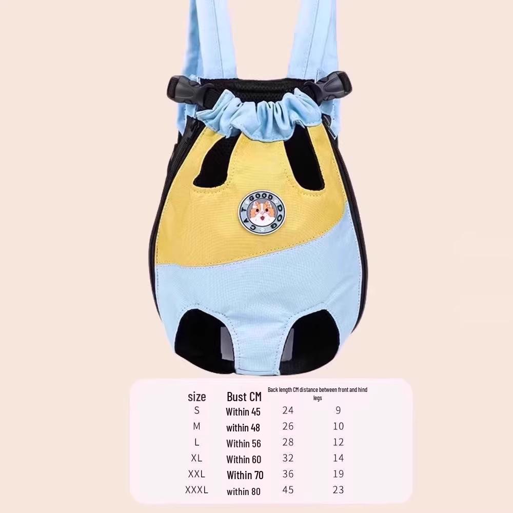 

Portable Double Shoulder Cat Carrier Backpack with Front Chest Strap for Outings S - Up to 5 lbs