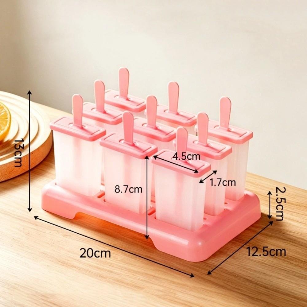 Reusable Ice Cream Popsicle Mold DIY Popsicle Mold Cube Tray New Homemade Ice Box  Kitchen Use