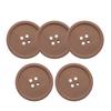 Coasters 8.8CM Button Styling Easy Cleaning High Flexibility