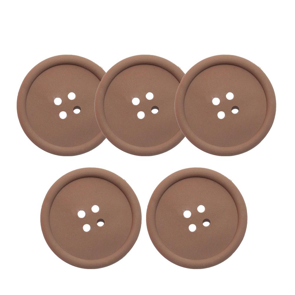 Coasters 8.8CM Button Styling Easy Cleaning High Flexibility