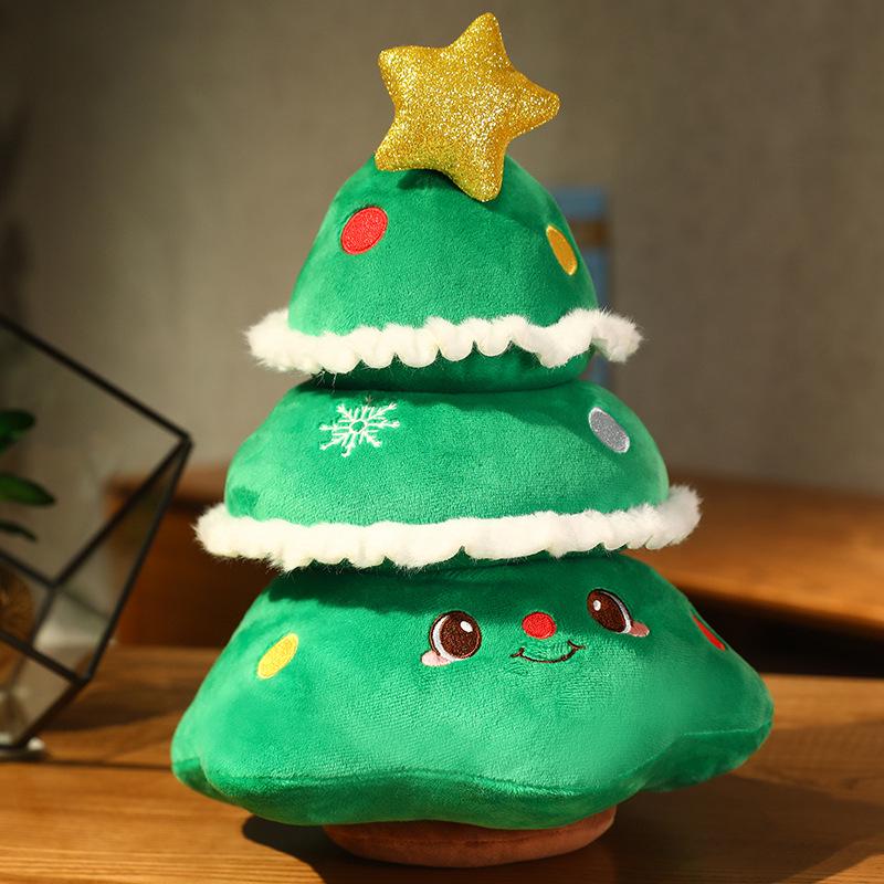 Santa & Reindeer Plush Toy - Cute Christmas Eve Gift for Girls