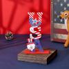 Wooden Usa Letters Decor For Independence Day And Christmas Festivities
