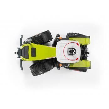 Tracteur claas xerion 5000 - bruder - jouet pour enfant de 3 ans et plus - capot ouvrable - vert