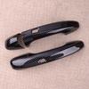 Car Carbon Fiber Grain Exterior Door Handle Cover Set With Sensor Entry Fit For Mercedes Benz B C E S GLB GLC