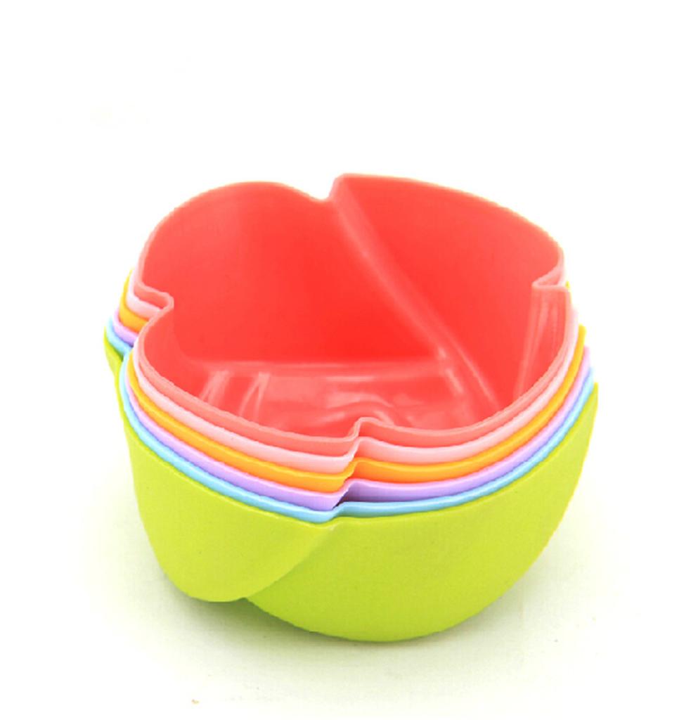 8pcs Kitchen Tools Jelly Chocolate Rose Flower Silicone Baking Mould Cup Cake Mold Cookie