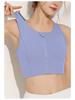 Plus Size Front Zipper Shockproof Sports Bra with Fixed Pads - Breathable, Beautiful Back Yoga Vest for Outdoor Wear