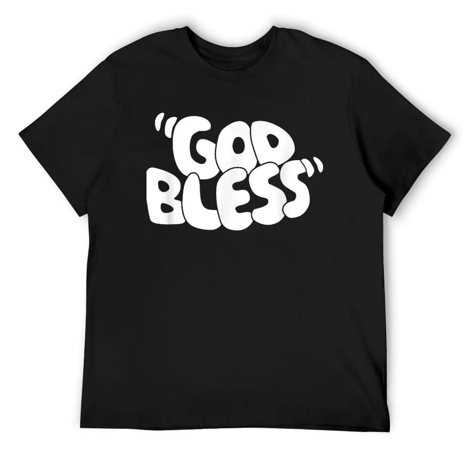 Sal Vulcano God Bless T-Shirt sweat valentines clothes Man t-shirt mens graphic t-shirts big and tall S