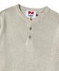 BEYOND CLOSET [Collection Line] Linen Blended Vintage Garment Henley Neck Knit Ivory