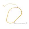 925 Sterling Silver Necklace Italian Style Flat Snake Bone Chain Women's High Sense Summer Collarbone Chain Jewelry
