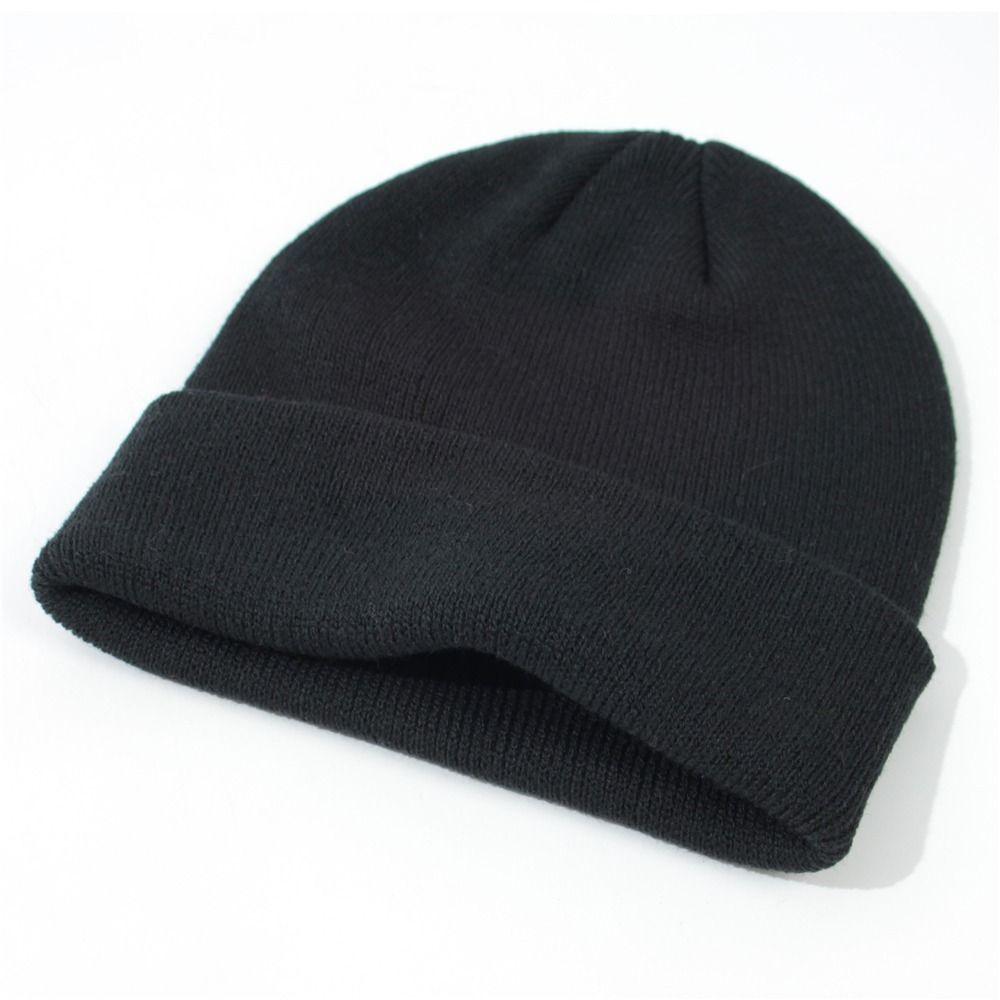 Solid Color Baby Beanies Soft Warm Knit Cap Fashion Kids Winter Hat for Boys Girls