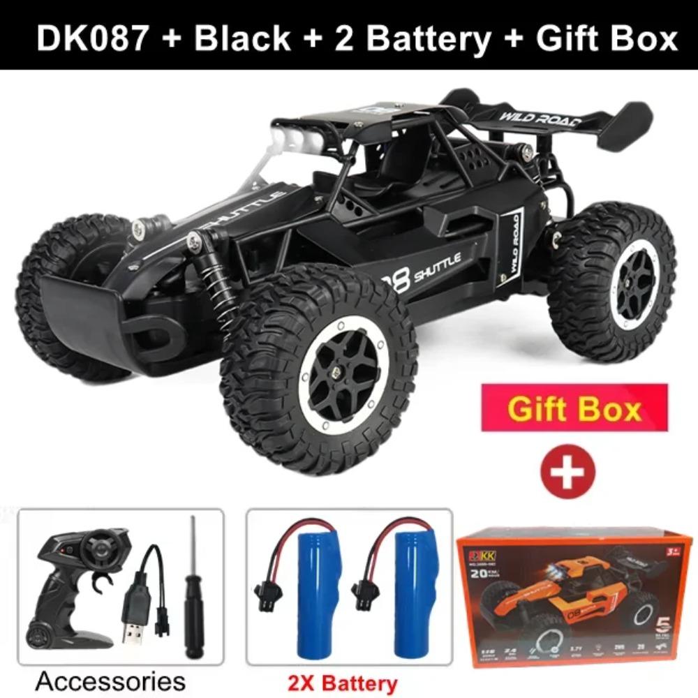 Uzaktan Kumandalı Araba RC Drift Yarışı 1:16 Araç Arazi Alaşım 2.4G Radyo Yüksek Hızlı Kamyonlar LED Işıklı Tırmanma Hediye Çocuk Oyuncak