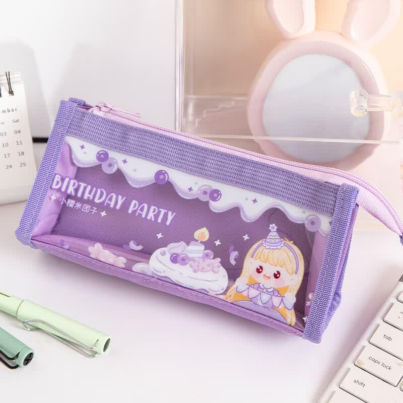 High-Capacity Cartoon Student Pencil Case