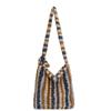 New Winter Autumn Plaid Furry Crossbody Bag Women Large Capacity Retro Shoulder Tote Bucket Bag Simple and Versatile Storage Bag