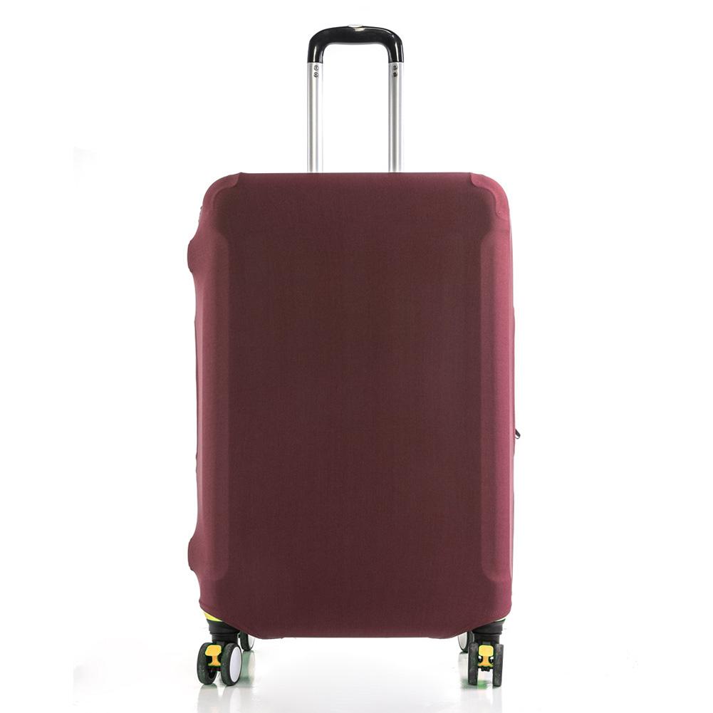 

Эластичный чехол для чемодана, пылезащитный износостойкий защитный чехол для багажа, разноцветный утолщенный дорожный чехол для багажа M бордовый