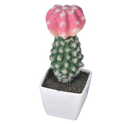 1PC Realistic Potted Plant Plastic Cactus Artificial Flower Home Decor Without Pot Fake Plants Cute