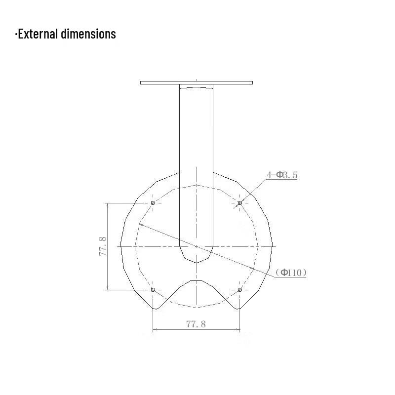 Hikvision Dome Wall Mount Bracket CN Plug (adapter Included)