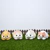 Chubby Flocked Animal Ornaments Cat Bunny Penguin Seal Doll Hamster Model Toy  Desktop Decoration