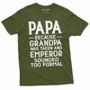 Men's Funny Papa Grandpa Tee Shirt Grandfather Gifts Funny Shirt Christmas Tee