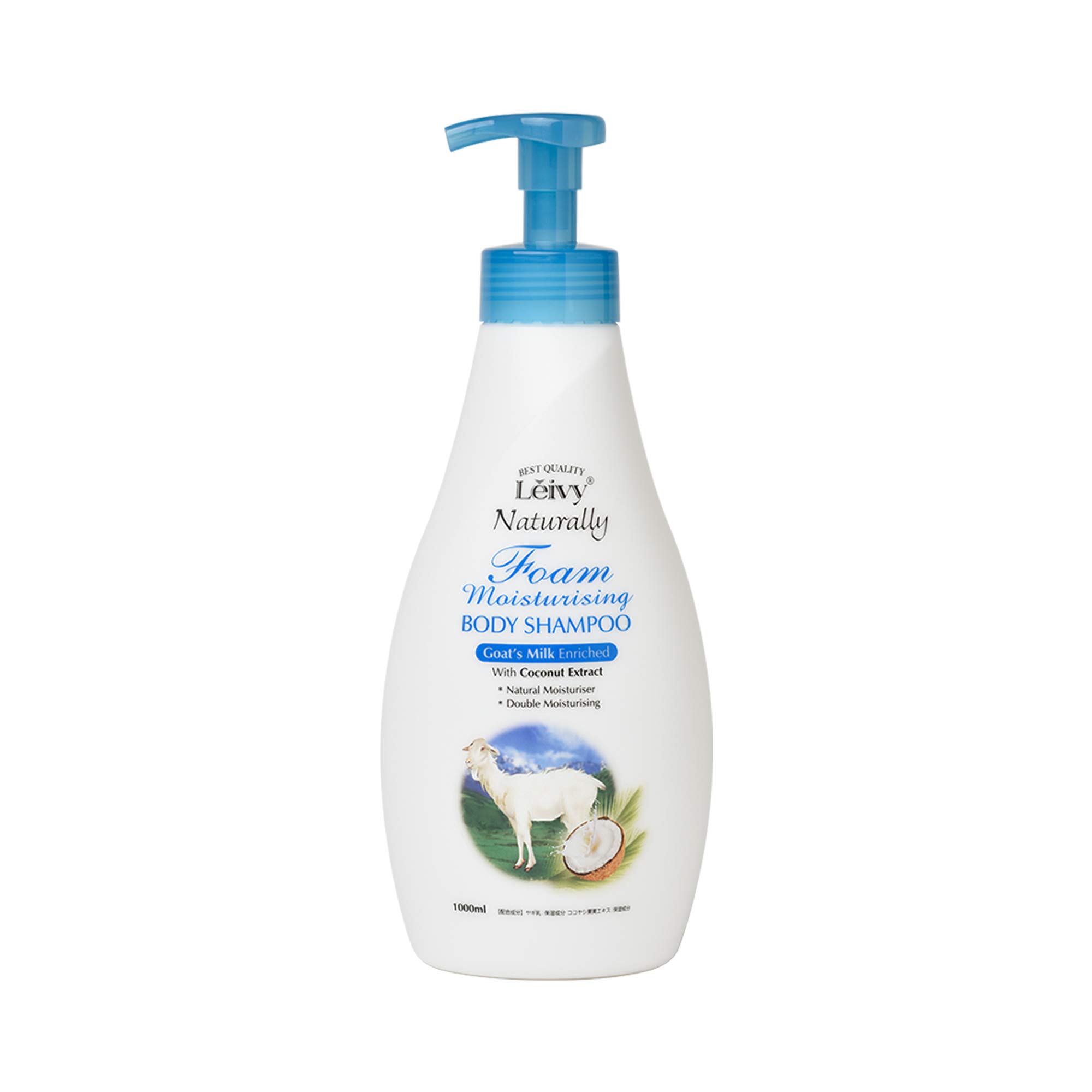 Leivy Foam Body Shampoo Goat Milk 1000ml